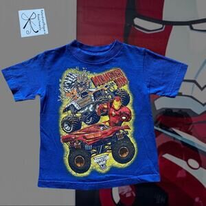 Monster Jam Marvel 2012 Iron Man T-Shirt Kids Sz 2T